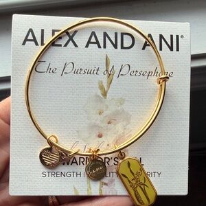 Alex and Ani Gold Bangle with Charms